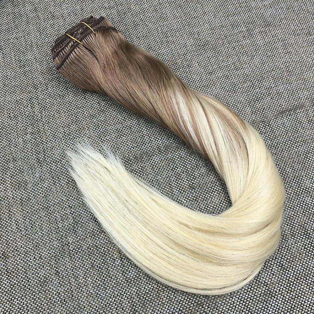 Ombre Balayage Clip In Extension - Thumbnail 3