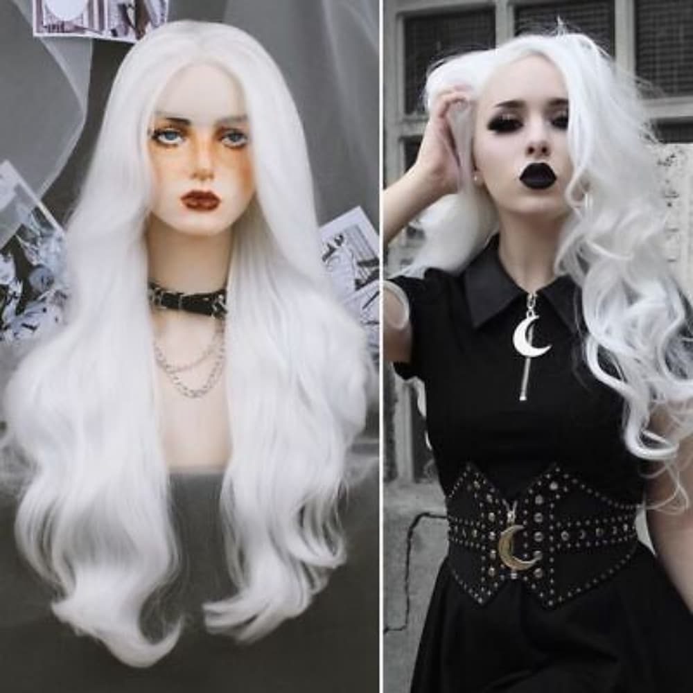 White Beauty Lace Front Wig