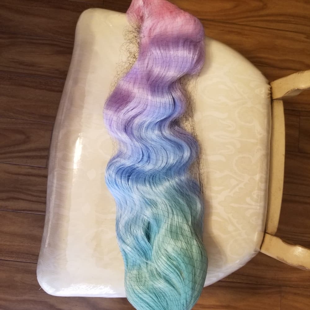 Rainbow Beauty Wavy Lace Front Wig - Thumbnail 2