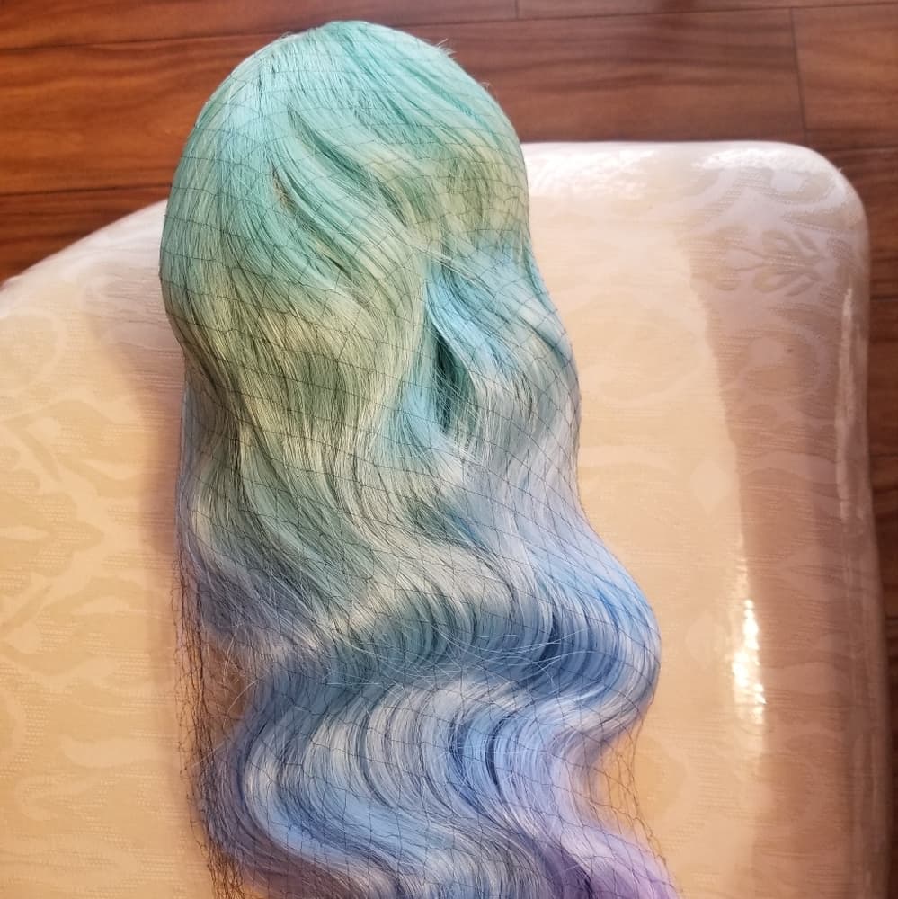 Rainbow Beauty Wavy Lace Front Wig - Thumbnail 6