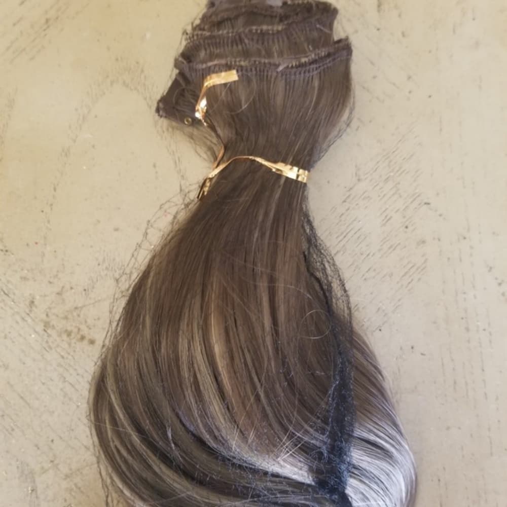 Brown Blonde Full Head clip in Extension - Thumbnail 6