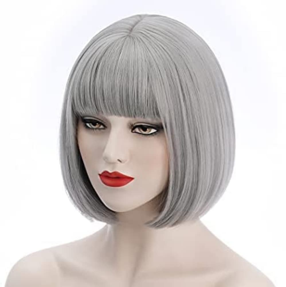 Gray Bob Beauty Wig - Thumbnail 2