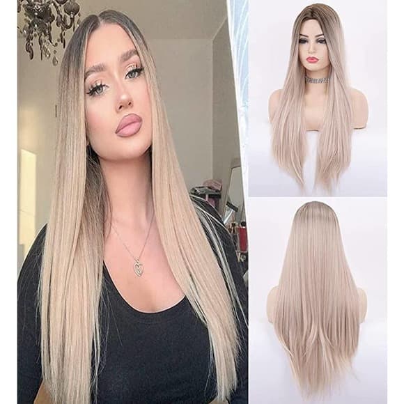 Ombre Blonde Full Wig - Thumbnail 2