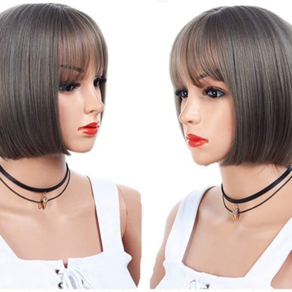 Gray Bob Beauty Wig - Thumbnail 5