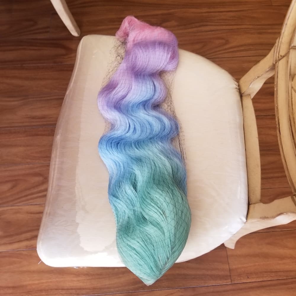 Rainbow Beauty Wavy Lace Front Wig - Thumbnail 3