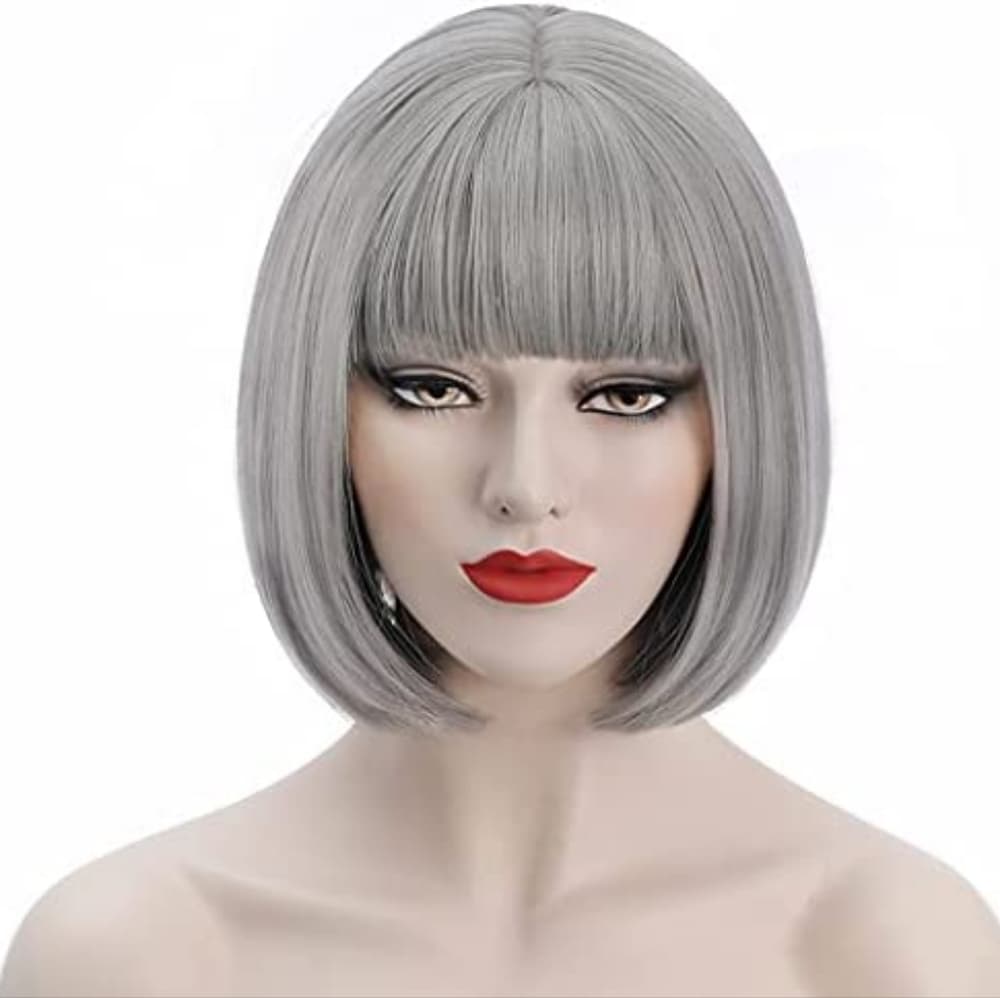 Gray Bob Beauty Wig - Thumbnail 7