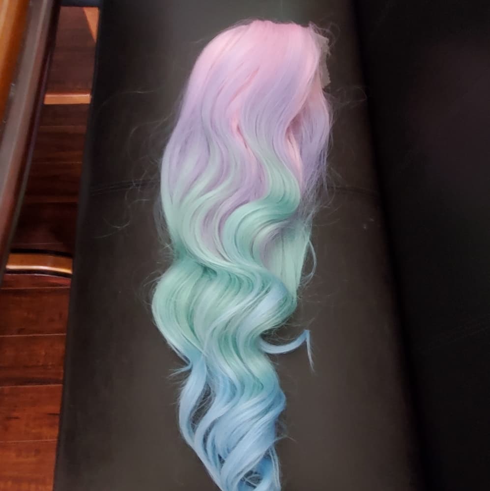 Rainbow Beauty Wavy Lace Front Wig - Thumbnail 15