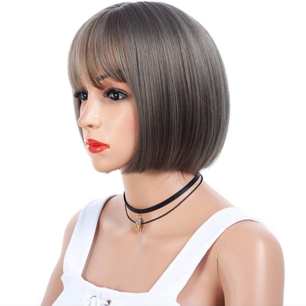 Gray Bob Beauty Wig - Thumbnail 2