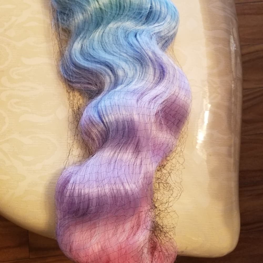 Rainbow Beauty Wavy Lace Front Wig - Thumbnail 7