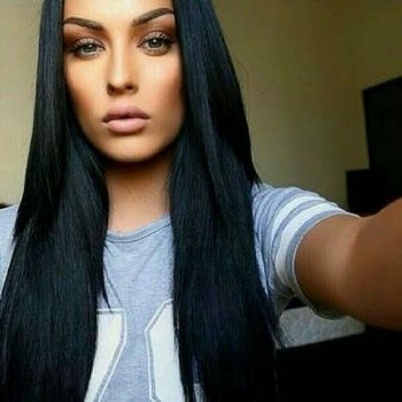 Black Full Head Clip In Extension 24 inches!! - Thumbnail 2