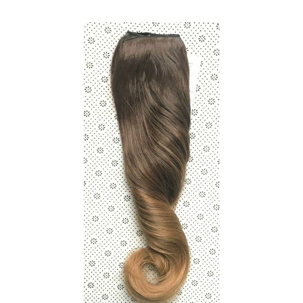 Chocolate Brown to Dark Brown Clip in Extension - Thumbnail 3