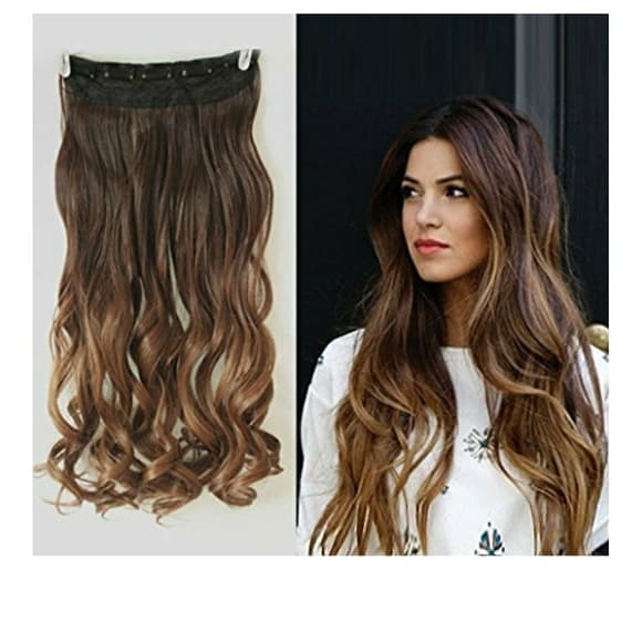 Chocolate Brown to Dark Brown Clip in Extension - Thumbnail 5