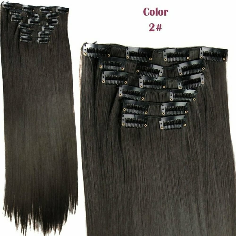 Dark Brown Full Head Clip in Extension - Thumbnail 3