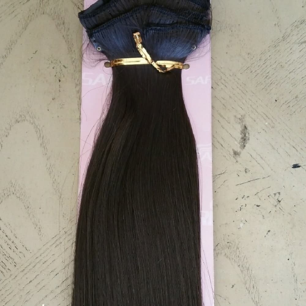 Dark Brown Full Head Clip in Extension - Thumbnail 5