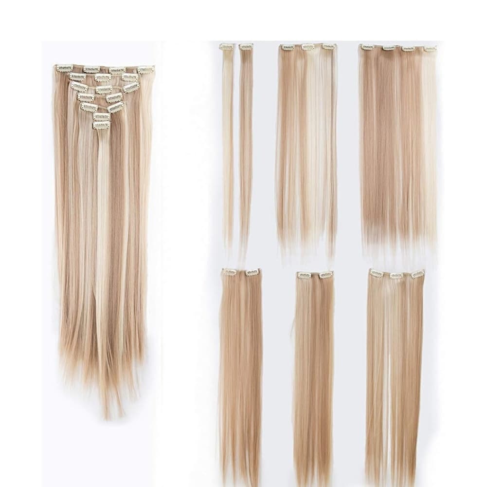 Blonde Highlights clip in Extensions - Thumbnail 3