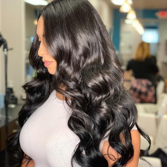Black Full Head clip in Extension #1b - Thumbnail 3
