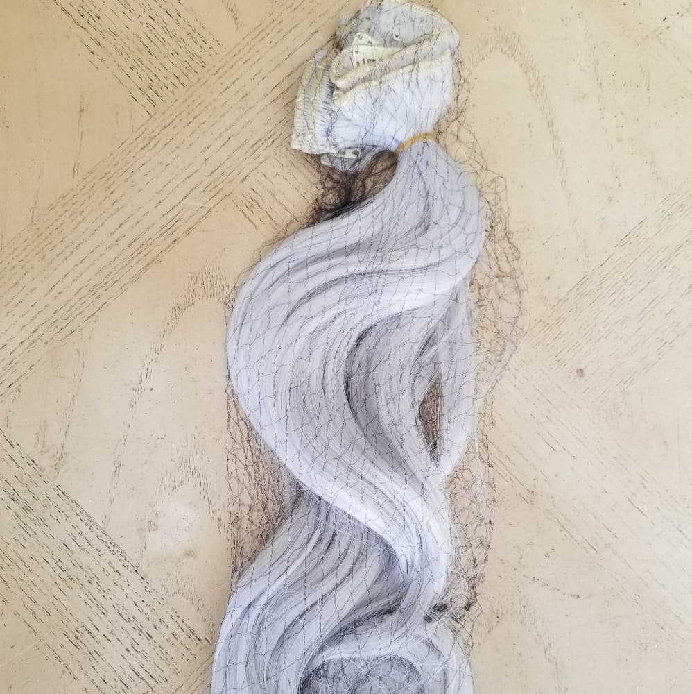 Gray Full Head Clip In Extension - Thumbnail 2