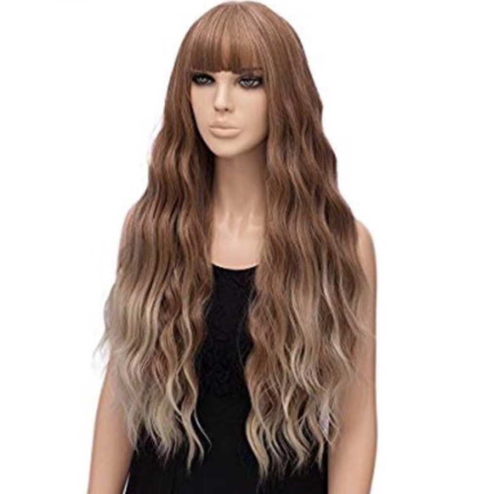 Brown Ombre Beauty Wavy Wig - Thumbnail 2