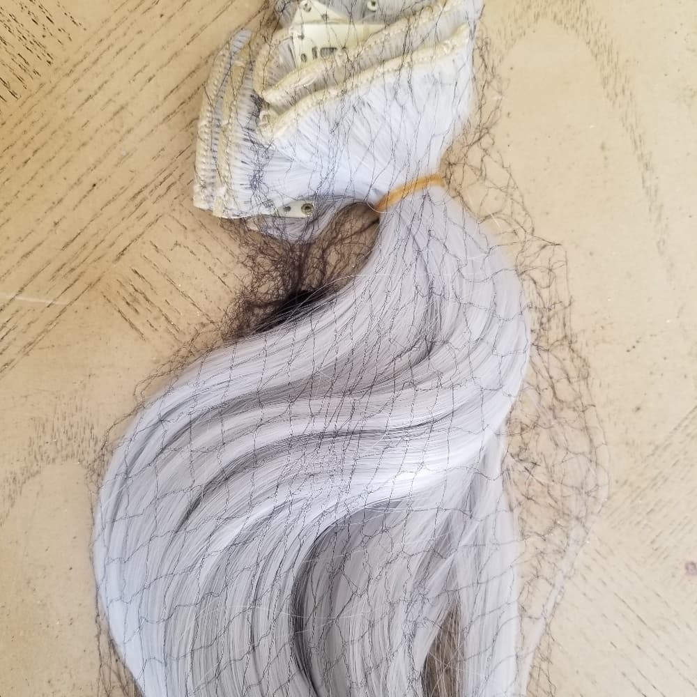 Gray Full Head Clip In Extension - Thumbnail 4