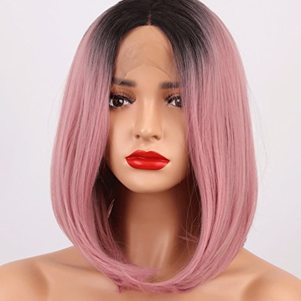 Ombre Pink Beauty Lacefront Wig - Thumbnail 3