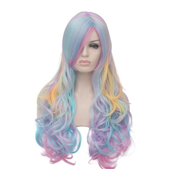 Pastel Rainbow Beauty Wig - Thumbnail 5