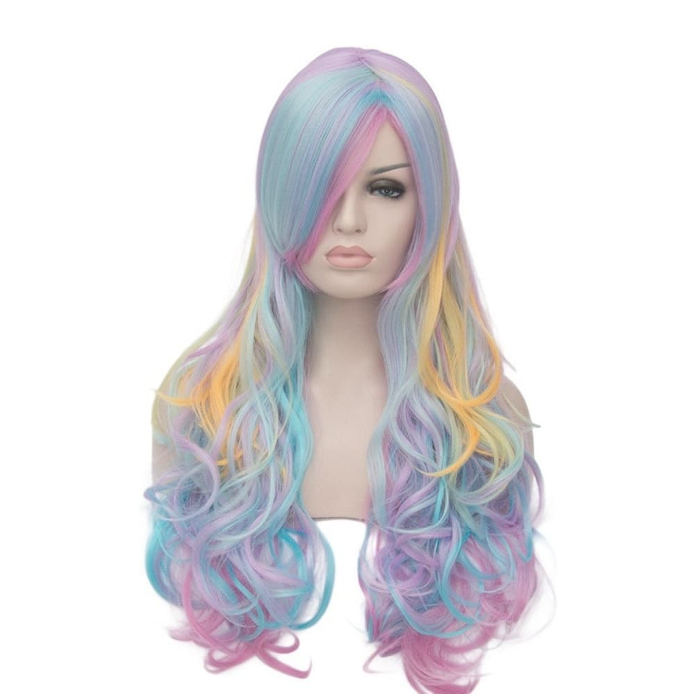 Pastel Rainbow Beauty Wig - Thumbnail 4