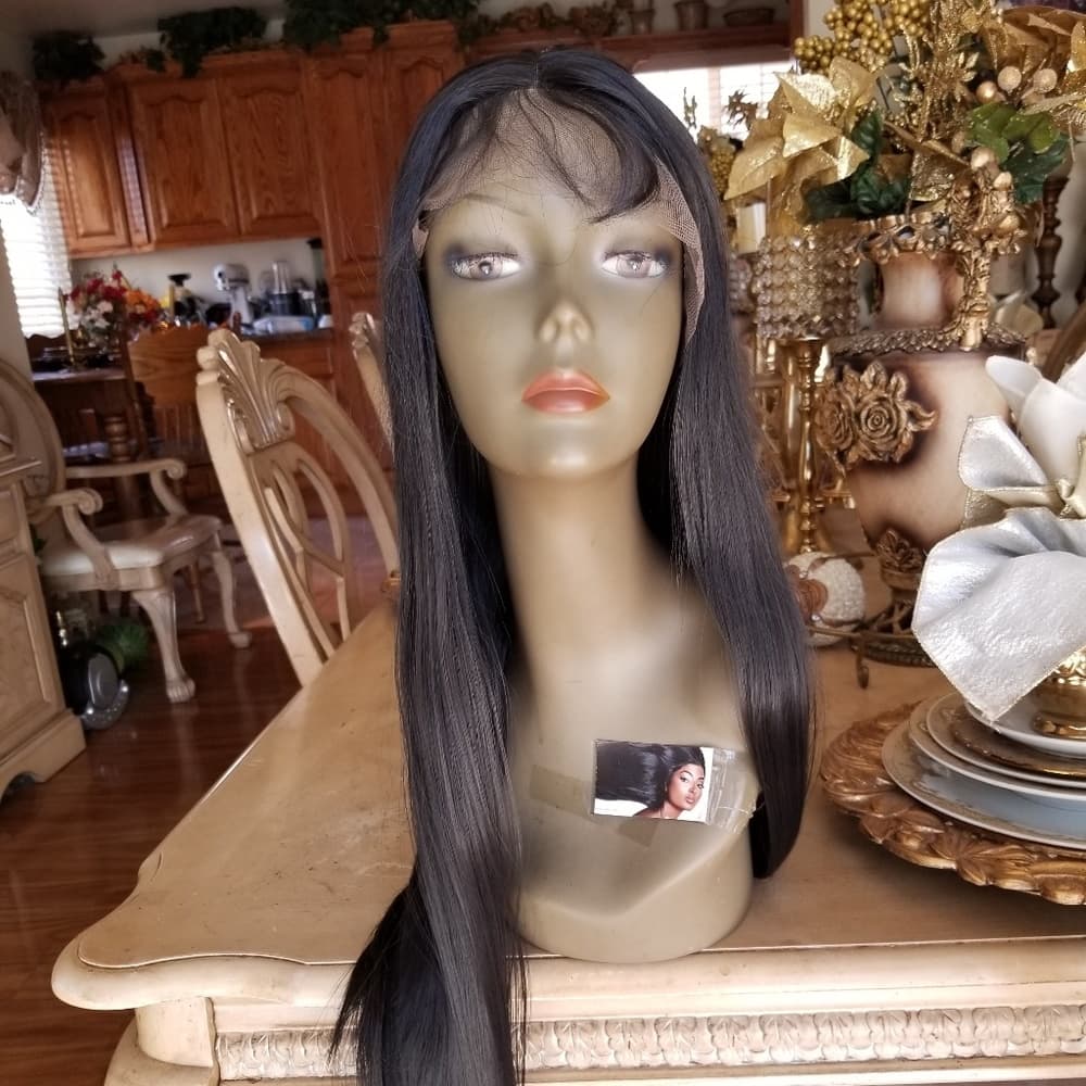 Silky Straight Lace Front Wig 22-26 inches - Thumbnail 6