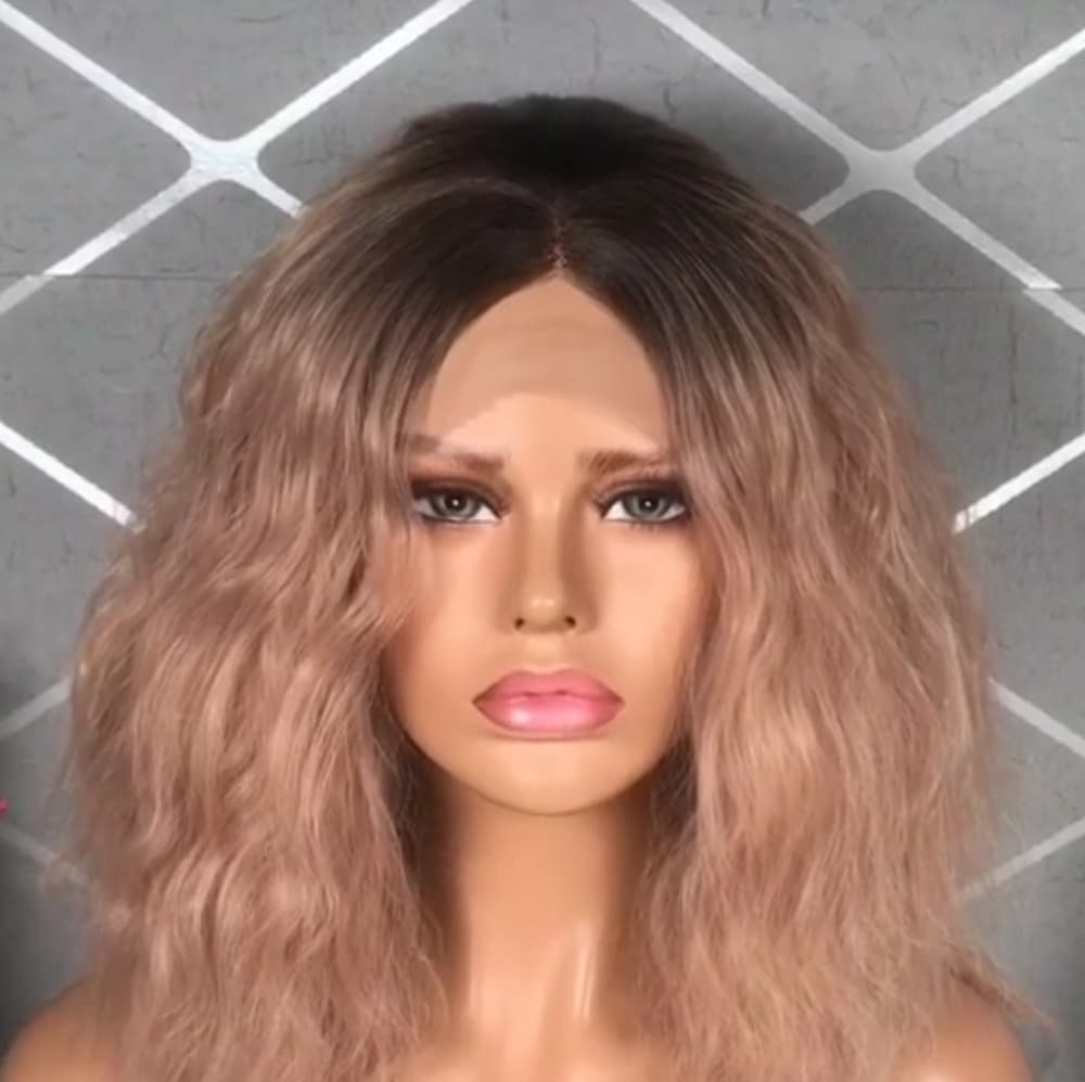 Ombre Pink Beauty LaceFront Wig - Thumbnail 4