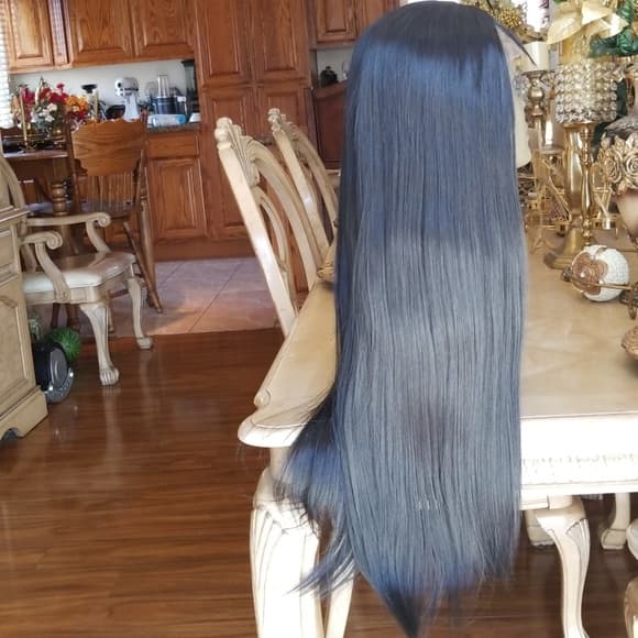 Silky Straight Lace Front Wig 22-26 inches - Thumbnail 9