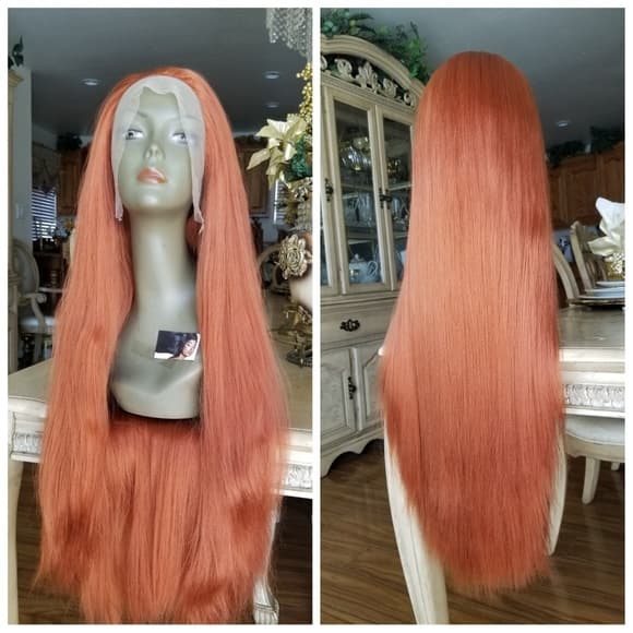 Copper Red Beauty Lace Front Wig - Thumbnail 2