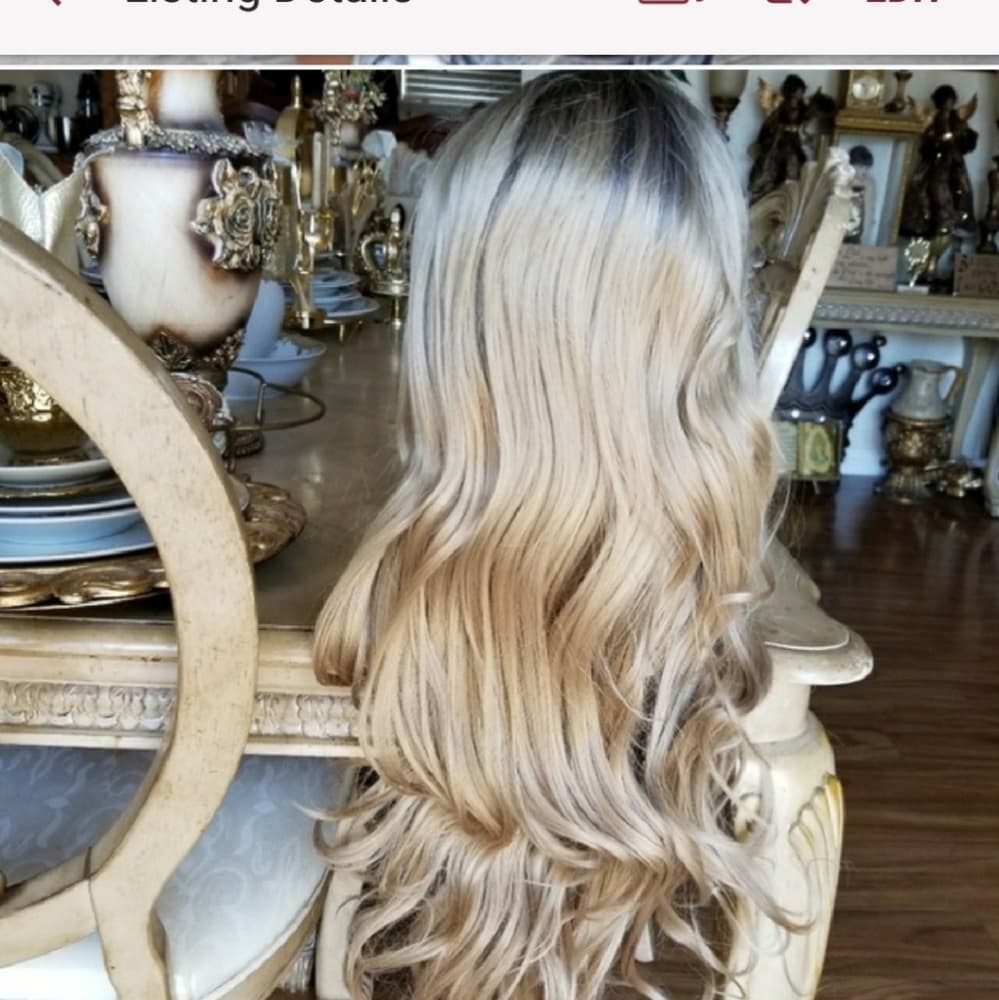 Ombre Blonde Lace Front Wig - Thumbnail 2
