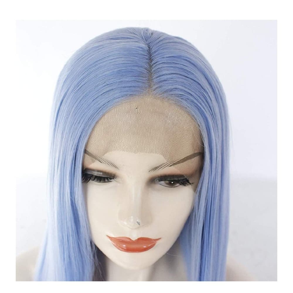 Light Blue Lace Front Wig - Thumbnail 2