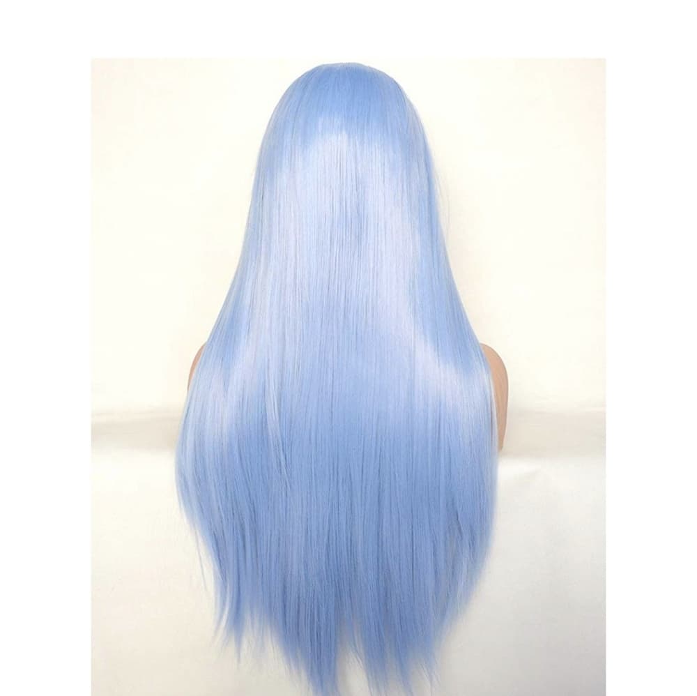 Light Blue Lace Front Wig - Thumbnail 3