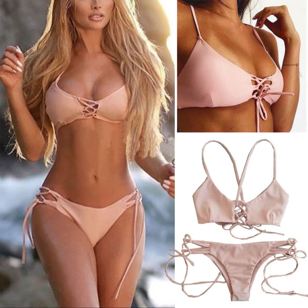 Beautiful Brazilian Triangle Push Up Bra Bikini - Thumbnail 3