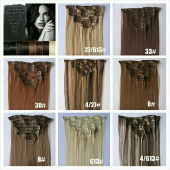 Full Head Clip In Extension-Pick your color!! - Thumbnail 2