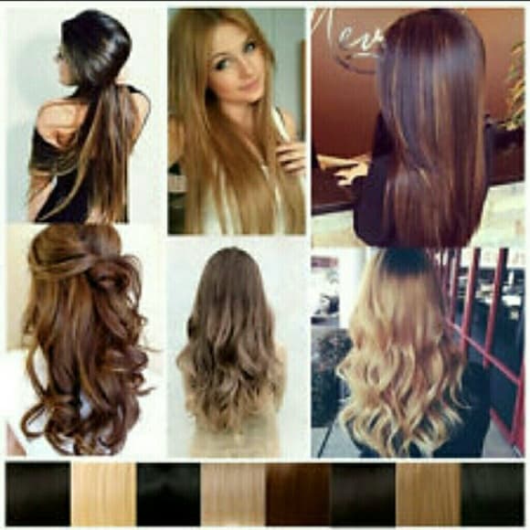 Full Head Clip In Extension-Pick your color!! - Thumbnail 4