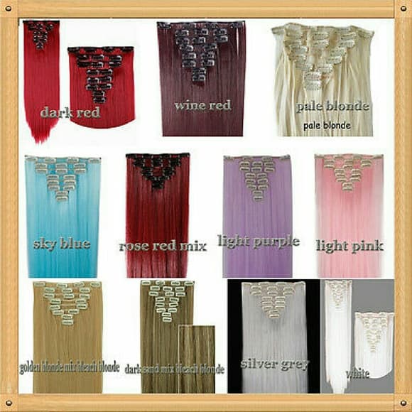 Full Head Clip In Extension-Pick your color!! - Thumbnail 3
