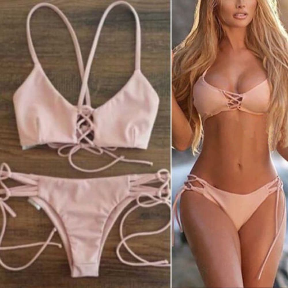 Beautiful Brazilian Triangle Push Up Bra Bikini - Thumbnail 6