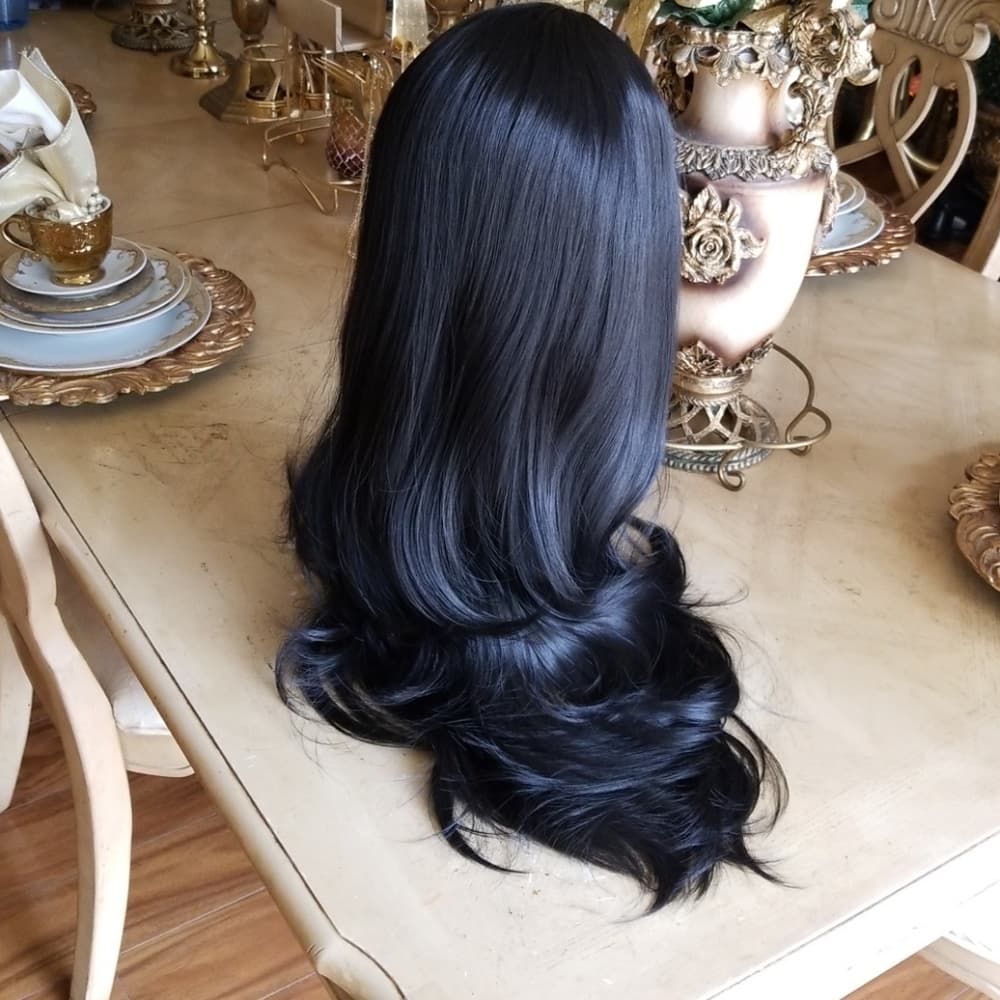 Layered Straight Bodywave Lace Front Wig - Thumbnail 5