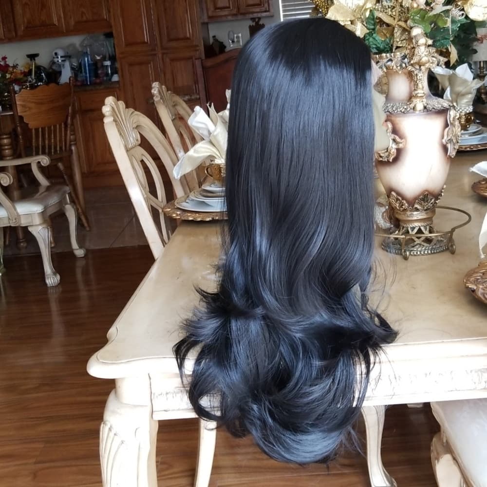 Layered Straight Bodywave Lace Front Wig - Thumbnail 7