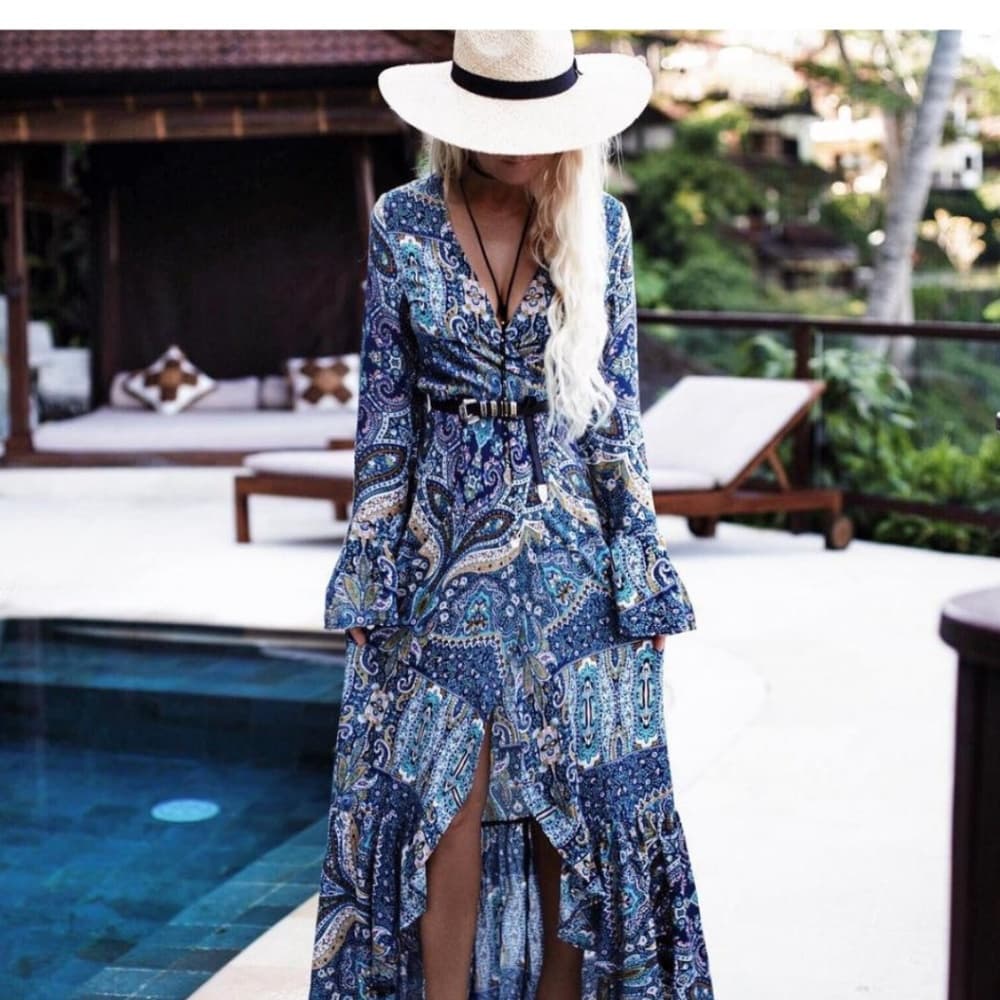 Bohemian Maxi Beauty Dress - Thumbnail 4