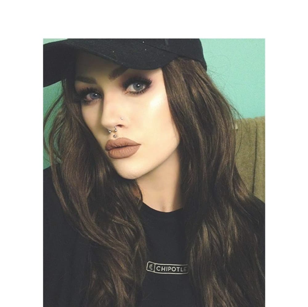 Brown Wavy Beauty Lace Front Wig - Thumbnail 5