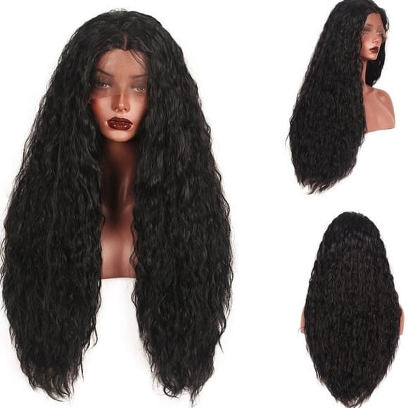 Curly Wave Lace Front Wig - Thumbnail 3