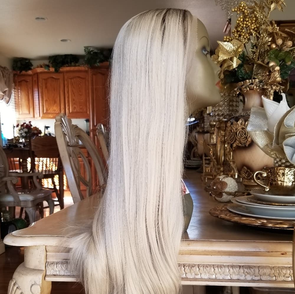 Ombre Blonde Lace Front Wig - Thumbnail 4