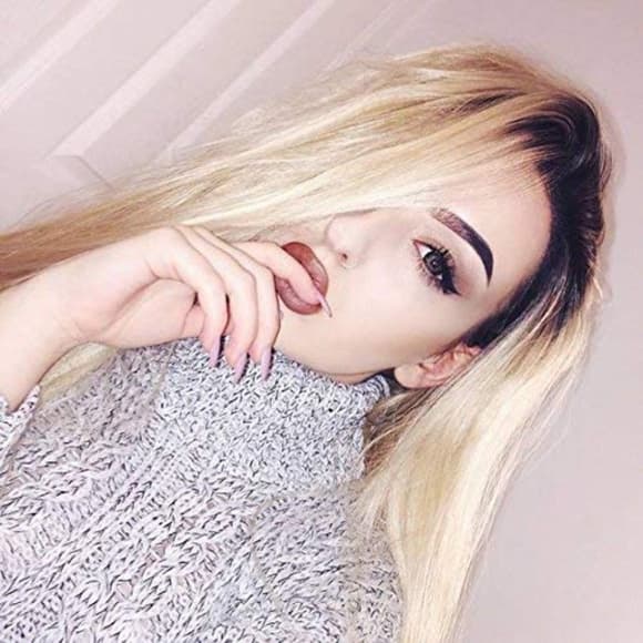 Ombre Blonde Lace Front Wig 22-24 inches - Thumbnail 6
