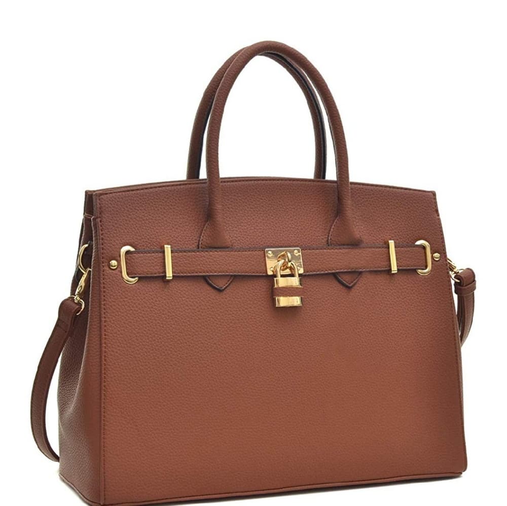 Top Handle Satchel Handbags Designer Tote - Thumbnail 4