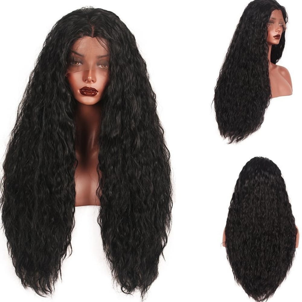 Curly Wave Lace Front Wig - Thumbnail 2
