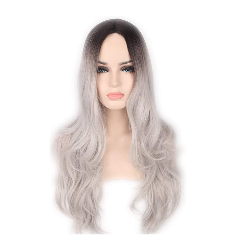 Ombre Gray Full Wig - Thumbnail 2