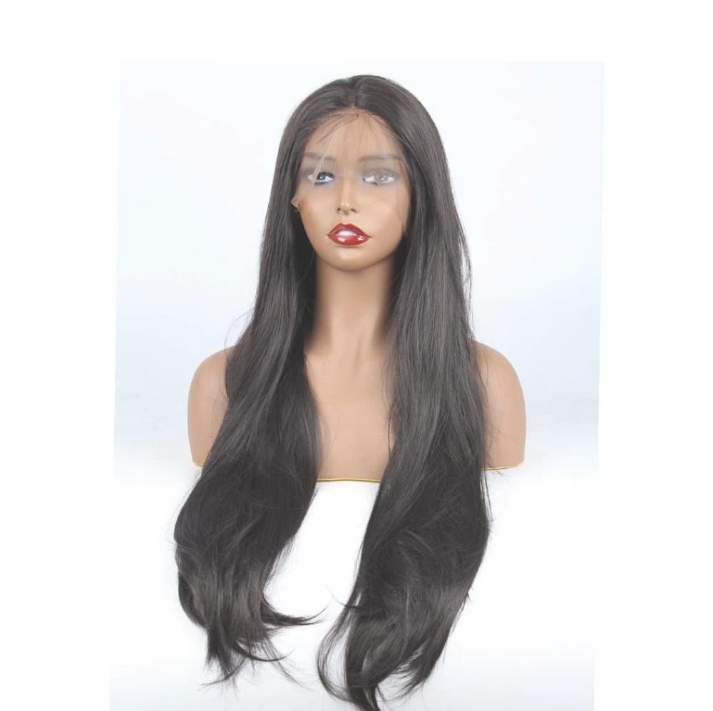 Dark Brown Straight Wavy Beauty Lace Front Wig - Thumbnail 2