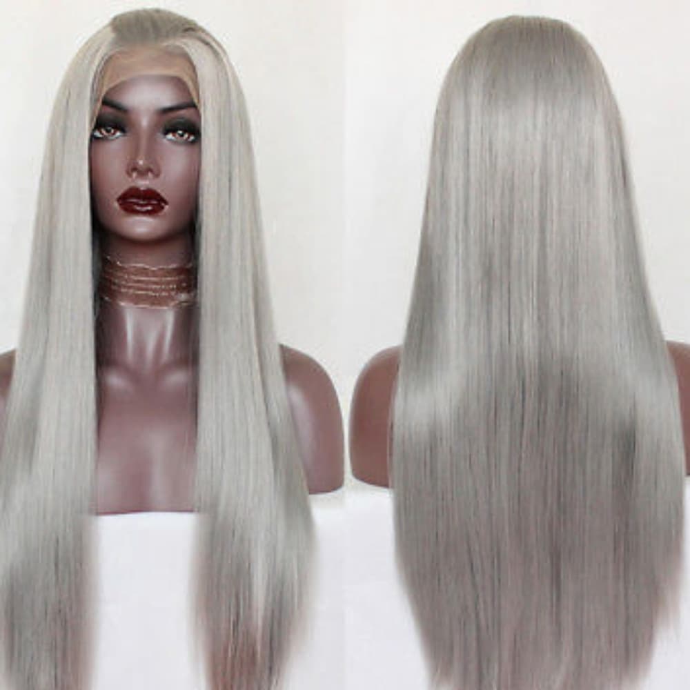 Gray Beauty Lace Front Wig - Thumbnail 3